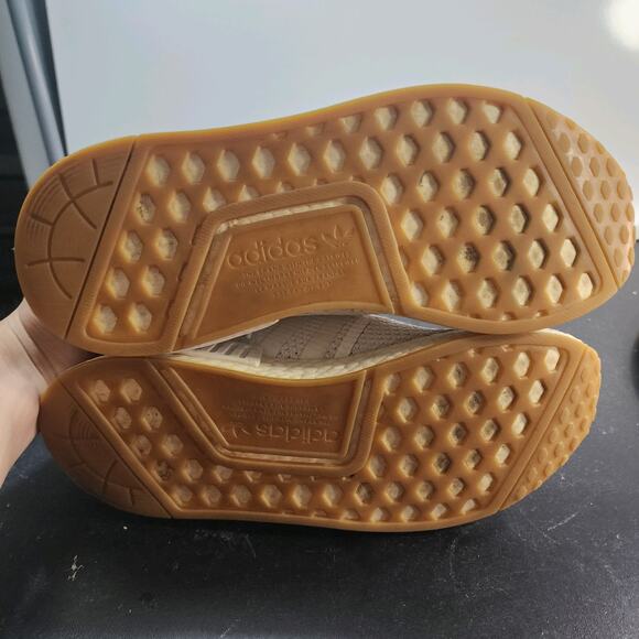 Mens Adidas NMD Sz 8 010755 White Mesh Running Walking Casual Shoes Sneakers - Picture 8 of 9